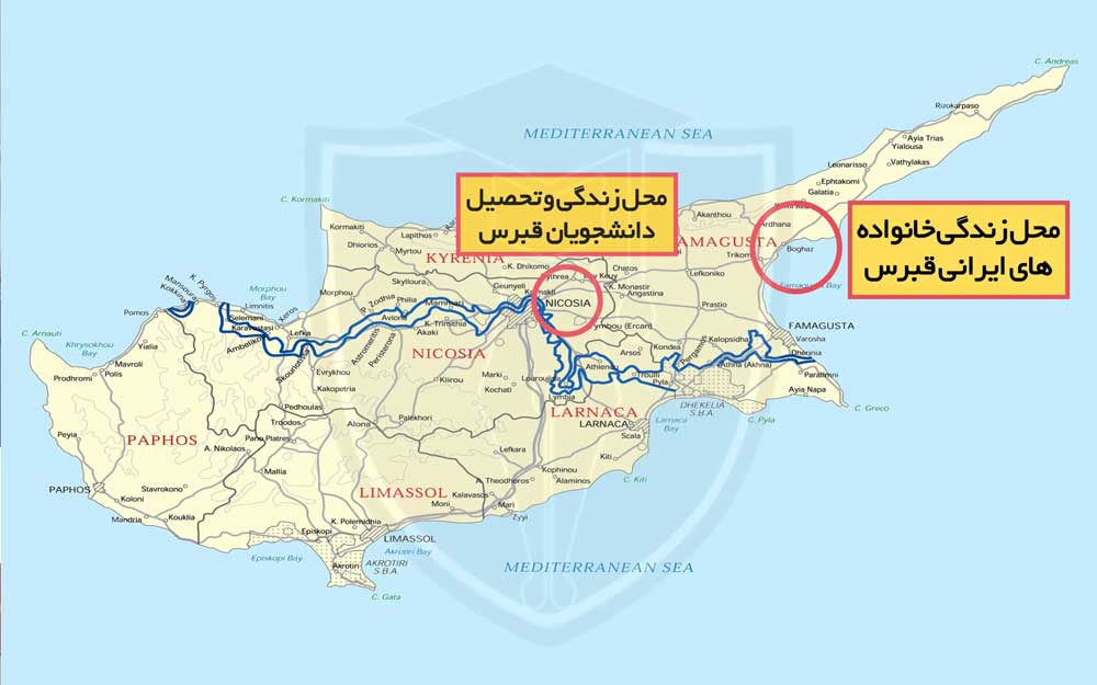 پراکندگی ایرانیان در قبرس شمالی