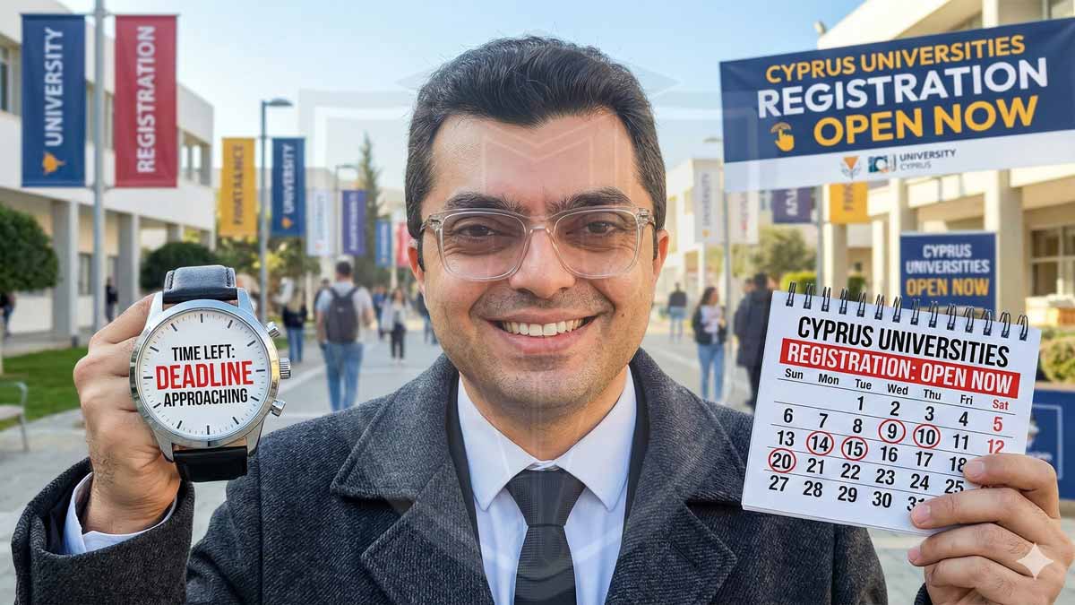 زمان ثبت نام دانشگاه قبرس