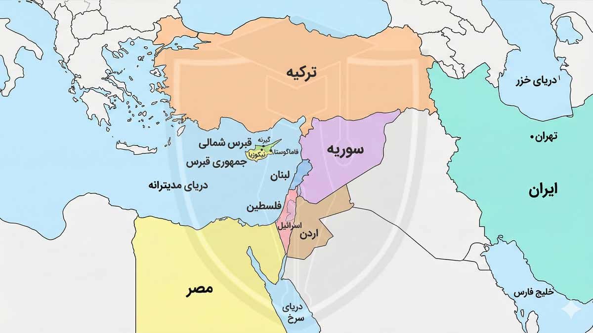 موقعیت جغرافیایی قبرس شمالی